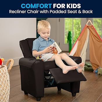 Amazon.com: Flash Furniture Vana LeatherSoft Kids Recliner